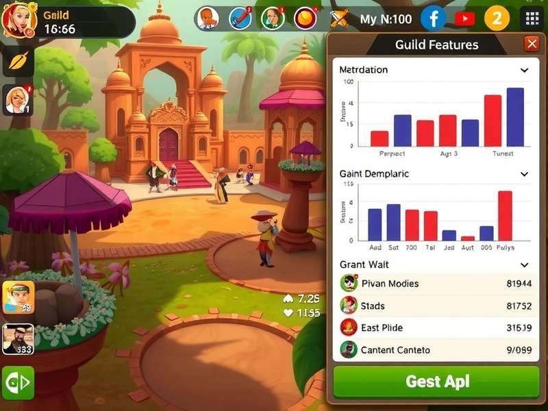 Masala Champion Quest multiplayer interface showing guild features
